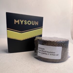 MYSOUN 16' Roll Titanium Motorcycle Exhaust Tape for Pipe Thermal Protection
